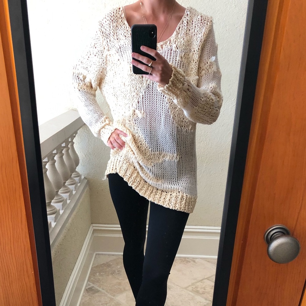 Zara open knit sweater